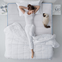 瞌睡猫泰国天然乳胶床垫 顾家席梦思弹簧床垫硬垫天然椰棕垫床垫