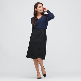 UNIQLO 优衣库 433277 女士棉质裹身裙