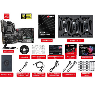 微星 （MSI）MEG B550 UNIFY-X 暗影板 电脑主板 +AMD 锐龙7 3800XT 高性能版处理器 板U套装/主板CPU套装