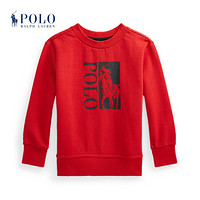 Ralph Lauren/拉夫劳伦男童 2021年早春新年系列Big Pony徽标运动衫34813 600-红色 2/2T