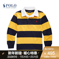 Ralph Lauren/拉夫劳伦男童 2020年秋季条纹棉质橄榄球衫34506 710-黄色 5