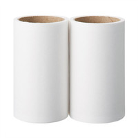 無印良品 MUJI 無印良品  扫除用品系列衣物除尘滚轮替换纸 白色 宽8cm×40张×2个组