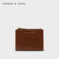 CHARLES & KEITH CHARLES&KEITH;质感纯色包女包多卡位短CK6-10680907 Chocolate XXS