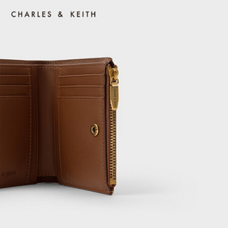 CHARLES & KEITH CHARLES&KEITH质感纯色包女包多卡位短CK6-10680907 Chocolate XXS