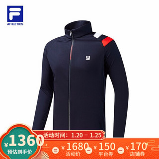 FILA ATHLETICS 斐乐男士针织上衣2021年春季新款专业运动高尔夫服 传奇蓝-NV 170/92A/M