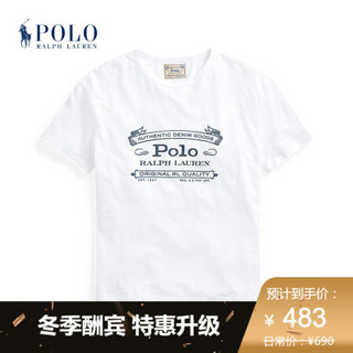 Ralph Lauren/拉夫劳伦男装 经典款定制修身版型针织T恤12057 100-白色 M