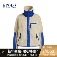 Ralph Lauren/拉夫劳伦女装 2020年冬季起绒布拉链夹克21937 250-棕色 XL