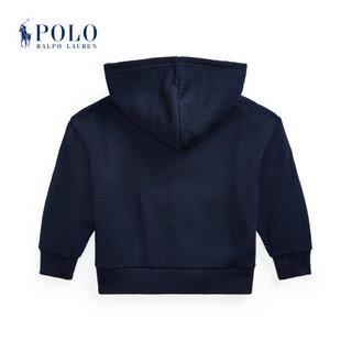 Ralph Lauren/拉夫劳伦女童 2021年早春起绒布连帽衫34800 410-海军蓝 2/2T