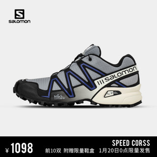 萨洛蒙（Salomon）男女款 户外时尚休闲穿搭透气舒适越野鞋 SPEEDCROSS 3 遗迹灰 413891 UK4(36 2/3)