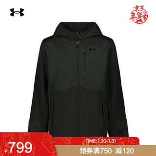 安德玛官方UA Swacket男童运动训练夹克Under Armour1361224 灰色012 YXL