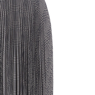 Ralph Lauren/拉夫劳伦女装 2020年秋季格伦厄克特格纹百褶半身裙21847 020-灰色 XS
