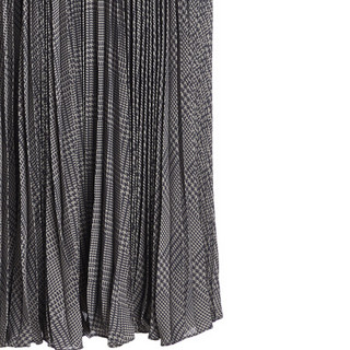 Ralph Lauren/拉夫劳伦女装 2020年秋季格伦厄克特格纹百褶半身裙21847 020-灰色 XS