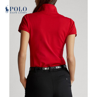 Ralph Lauren/拉夫劳伦女装 2021年早春新年系列修身版型弹力Polo衫21944 620-红色 S