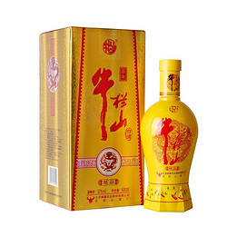 Niulanshan 牛欄山 二鍋頭高度白酒52度百年精品黃瓷500ml*6瓶濃香型整箱裝