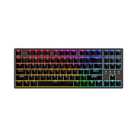 DURGOD 杜伽 TAURUS K320 87键 有线机械键盘 深灰紫 Cherry银轴 RGB