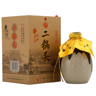 Niulanshan 牛栏山 二锅头白酒 珍品十五 45%vol 清香型白酒 400ml*6瓶 整箱装