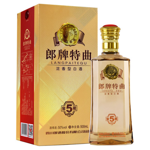 郎酒 郎牌特曲窖藏5号 50度白酒 500ml 单瓶