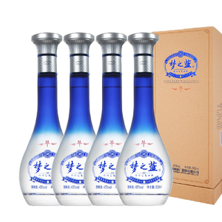 YANGHE 洋河 梦之蓝 蓝色经典 M1 45%vol 浓香型白酒 500ml*4瓶 整箱装