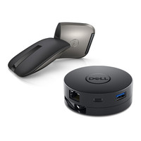 DELL 戴尔 WM615 蓝牙 无线鼠标 1000DPI 黑色+DA300 移动转换适配器