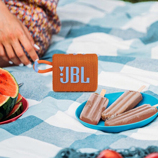 JBL 杰宝 GO3 2.0声道 便携式蓝牙音箱 橙色