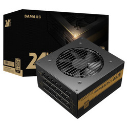 SAMA 先马 24K系列 ETX-550-2 金牌（90%）全模组ATX电源 550W