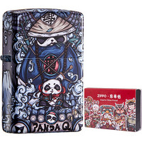 ZIPPO 之宝 东来也ZIPPO联名火机—PANDA Q之忍者胖达 防风火机