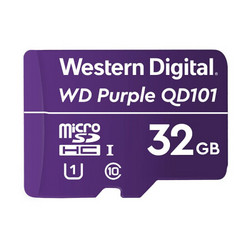 Western Digital 西部数据 紫卡 QD101TF（MicroSD）存储卡 32GB