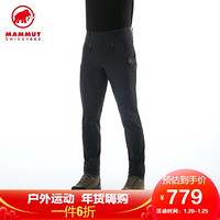 猛犸象 Mammut 猛犸象 Trekkers 男士秋季防泼水透气弹力软壳裤 1021-00410 黑色 XL