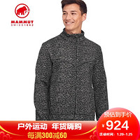 Mammut 猛犸象 Chamuera 男士秋季新品时尚保暖中层上衣防寒针织抓绒衣 1014-01400 黑色 S