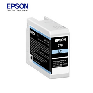 爱普生（EPSON）T46V5 原装墨水 浅青色（LC） (适用P708机器) C13T46V500 25ml