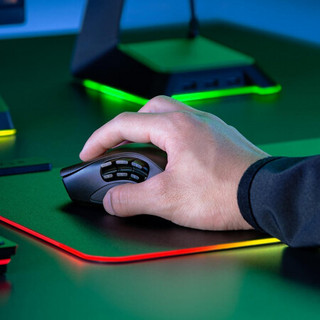 雷蛇（RAZER） Naga那伽梵蛇进化版MMO有线游戏鼠标侧键可换侧键 那伽梵蛇 专业版+RGB充电底座