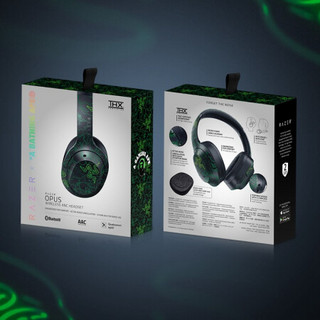 雷蛇（RAZER）影鲛Nari头戴式7.1声道THX超感无线电竞游戏耳麦 影鲛终级（BAPE联名限定版）