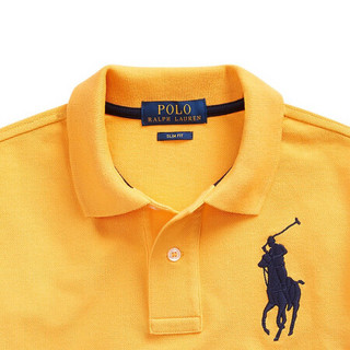 Ralph Lauren/拉夫劳伦男童 经典款棉质网布Polo衫31968 E95-黄色 S