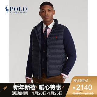 Ralph Lauren/拉夫劳伦男装 2020年秋季可收纳绗缝马甲12657 410-海军蓝 XL