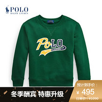 Ralph Lauren/拉夫劳伦男童 2020年秋季徽标起绒布运动衫34516 300-绿色 7