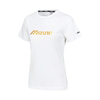 Mizuno 美津浓 女子运动T恤 D2CA038501 白色 M