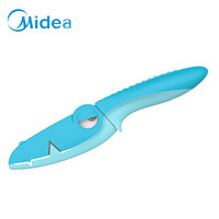 美的（Midea）创意鲨鱼陶瓷刀厨房家用厨师刀切水果刀具蔬菜刀蓝色 KF09C01B