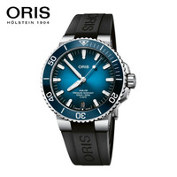 豪利时(ORIS) 瑞士手表 AQUIS十年质保自主机芯 高抗磁性五日链腕表43.5mm自动机械男表 40077634135RS