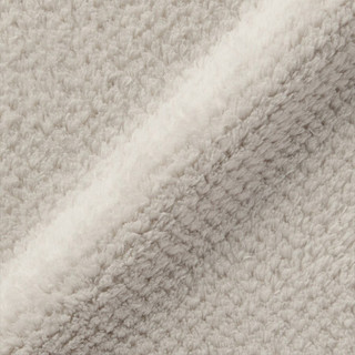 MUJI 微纤维网眼纹毛毯 米灰色 180×200cm/D