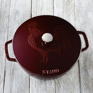 staub 珐宝 汤锅(24cm、3.6L、铸铁、公鸡)