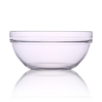 乐美雅（Luminarc）餐具碗法国弓箭面汤碗无铅钢化玻璃碗可叠沙拉碗料理碗水果碗 透明可叠沙拉碗20cm*2