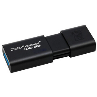 Kingston 金士顿 DataTraveler系列 100G3 USB 3.0 U盘 黑色 32GB USB/苹果lightning接口 双口