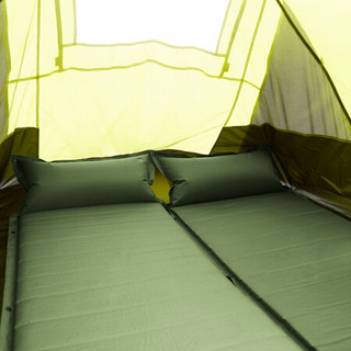 小米有品 早风充气垫户外单人 自动充气垫加大加厚户外防潮垫 便携一体充气枕帐篷垫子 军绿色