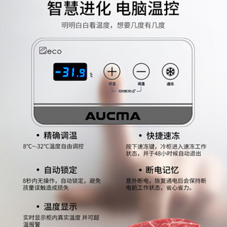 澳柯玛 （AUCMA）535升家用商用大容量冰柜 电脑智能温控 单温顶开门冷藏冷冻转换冷柜 BC/BD-535HDNE