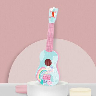 费雪(Fisher-Price)儿童乐器尤克里里 宝宝早教音乐启蒙婴幼儿乐器玩具女男孩礼物可调旋钮粉色GMFP037B