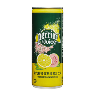 perrier 巴黎水 含气柠檬番石榴果汁饮料 250ml*24瓶