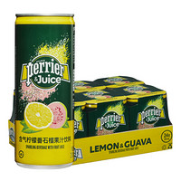 perrier 巴黎水 含气柠檬番石榴果汁饮料 250ml*24瓶