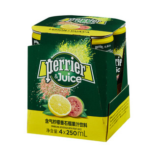 perrier 巴黎水 含气柠檬番石榴果汁饮料 250ml*24瓶