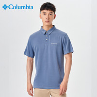 哥伦比亚（Columbia）T恤 男士户外休闲运动短袖POLO翻领上衣 EE0035 441（男） XXL