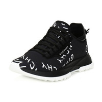 纪梵希 GIVENCHY 男士织物配皮系带休闲鞋运动鞋黑色多色 BH003AH0PT 004 40码